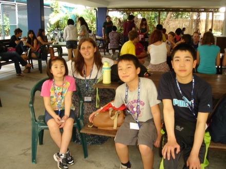 In lunch area with other students.jpg